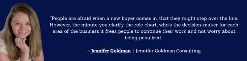 Define the role chart so people can act free without fear of being penalized