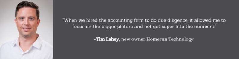 Business Acquisition Tip #3 Outsource due diligence to a competent accounting firm