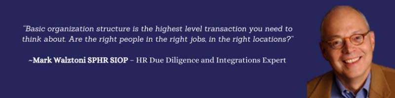 Within HR Due Diligence, are people in the right jobs?